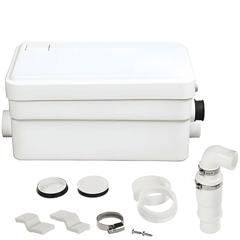 Challenger 250W Grey Water Macerator Transfer Pump for Tiny House Kitchen breakdown